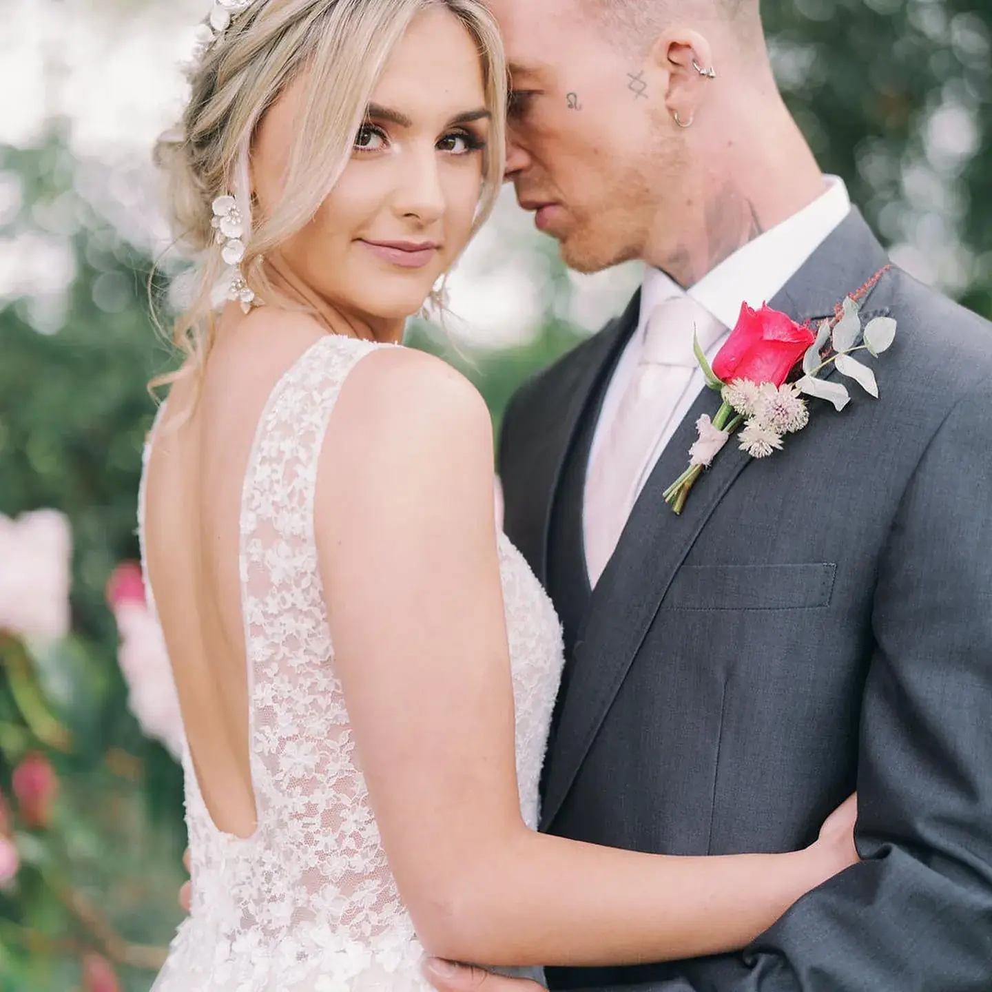 Bridal hair and makeup look created by a Jodie Elleanor School student 2
