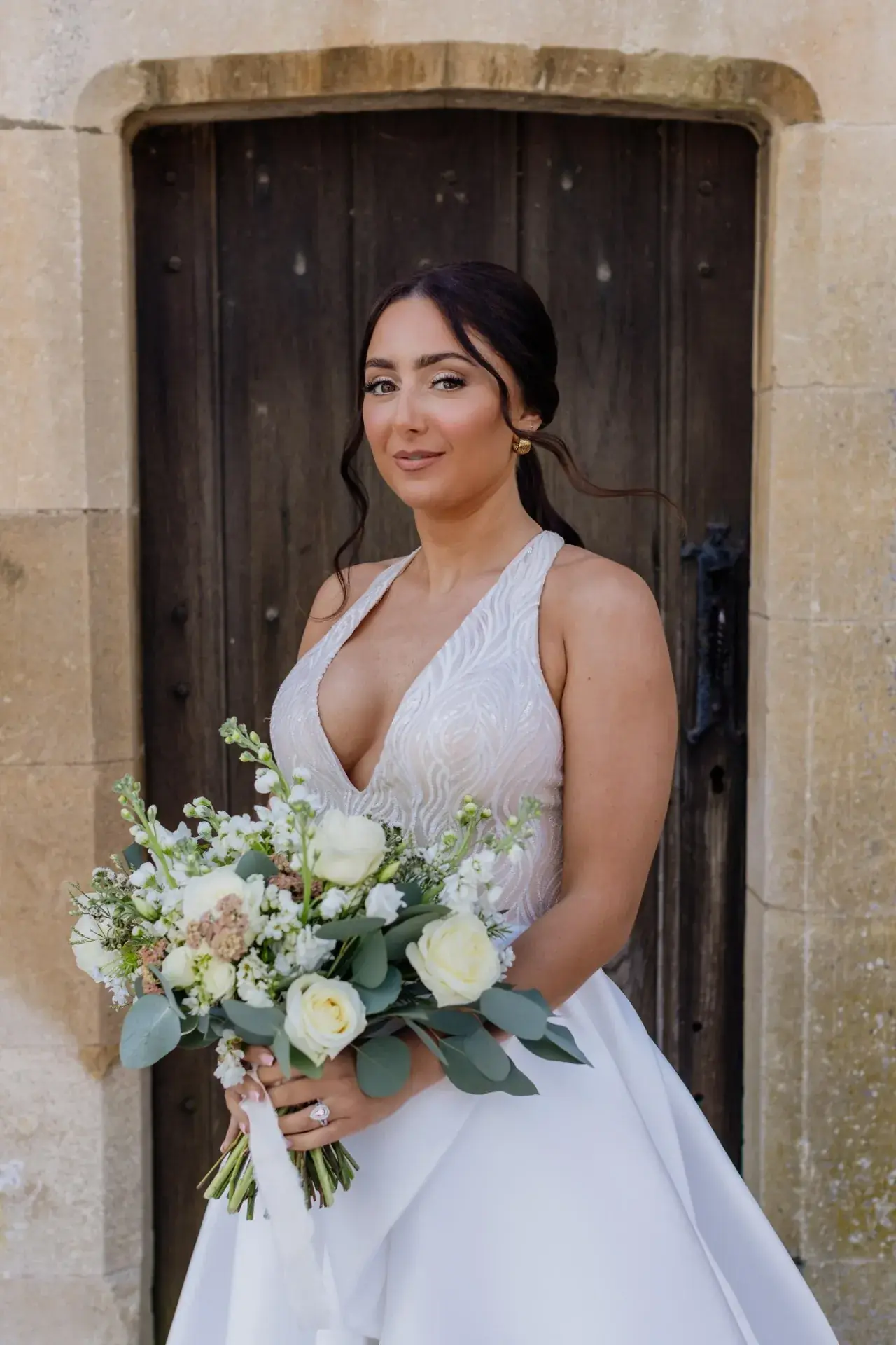 Bridal hair and makeup look created by a Jodie Elleanor School student 3
