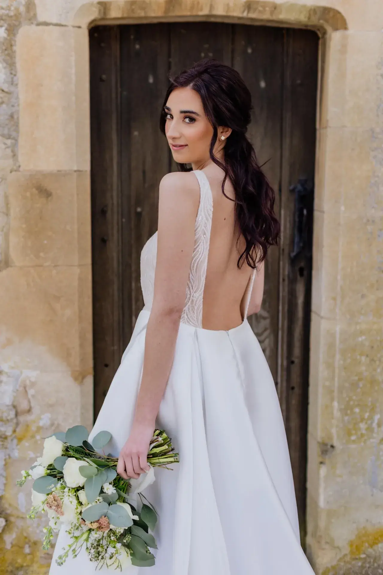 Bridal hair and makeup look created by a Jodie Elleanor School student 5