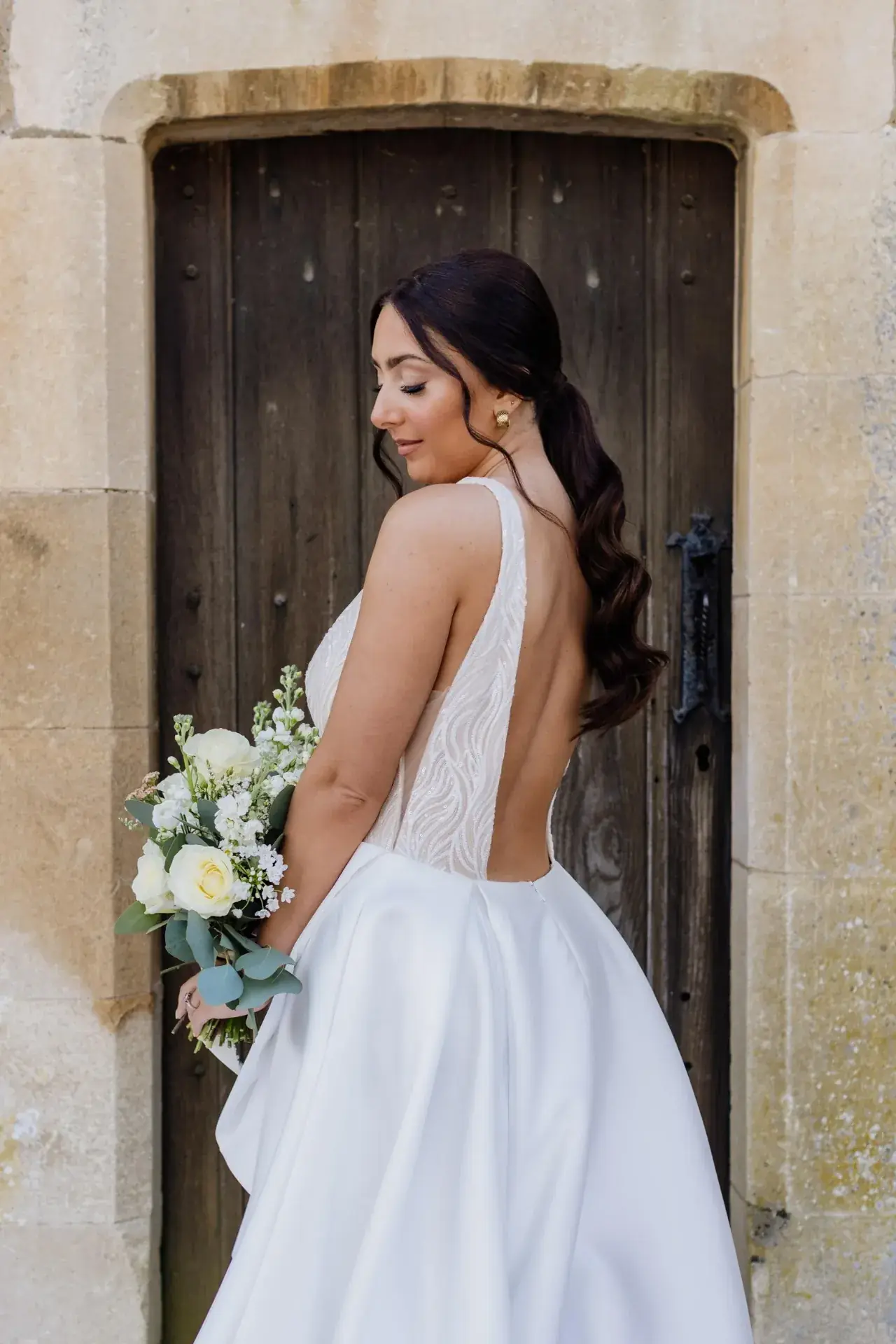 Bridal hair and makeup look created by a Jodie Elleanor School student 7